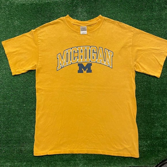 Vintage Y2K Michigan Wolverines Essential College Sports Tee - Picture 1 of 5